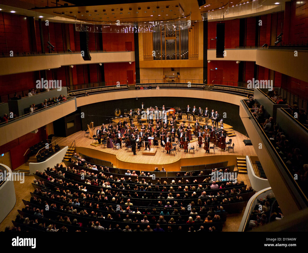 Lahti Symphony Orchestra (Sinfonia Lahti) in the Sibelius Hall Lahti Finland Stock Photo