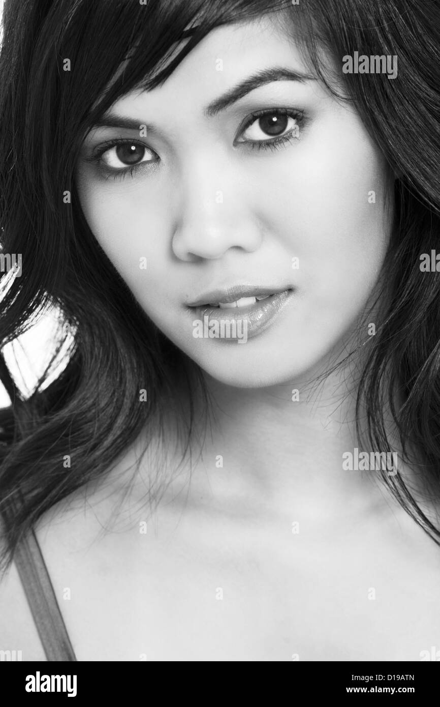 Asian look Black and White Stock Photos & Images - Alamy