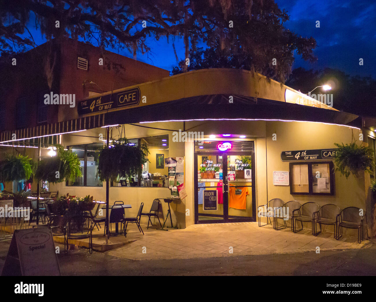 4th of May Cafe on Mallory Street in St. Simons Pier Village on St