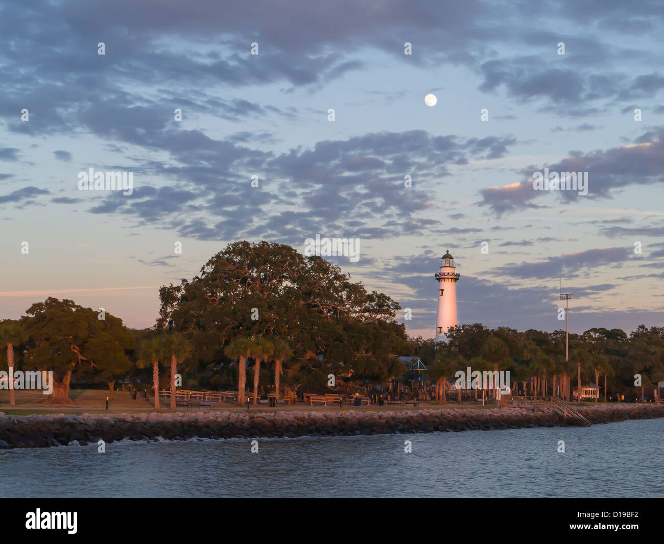Late afternoon light on St Simons Island Lighthouse on St. Simons