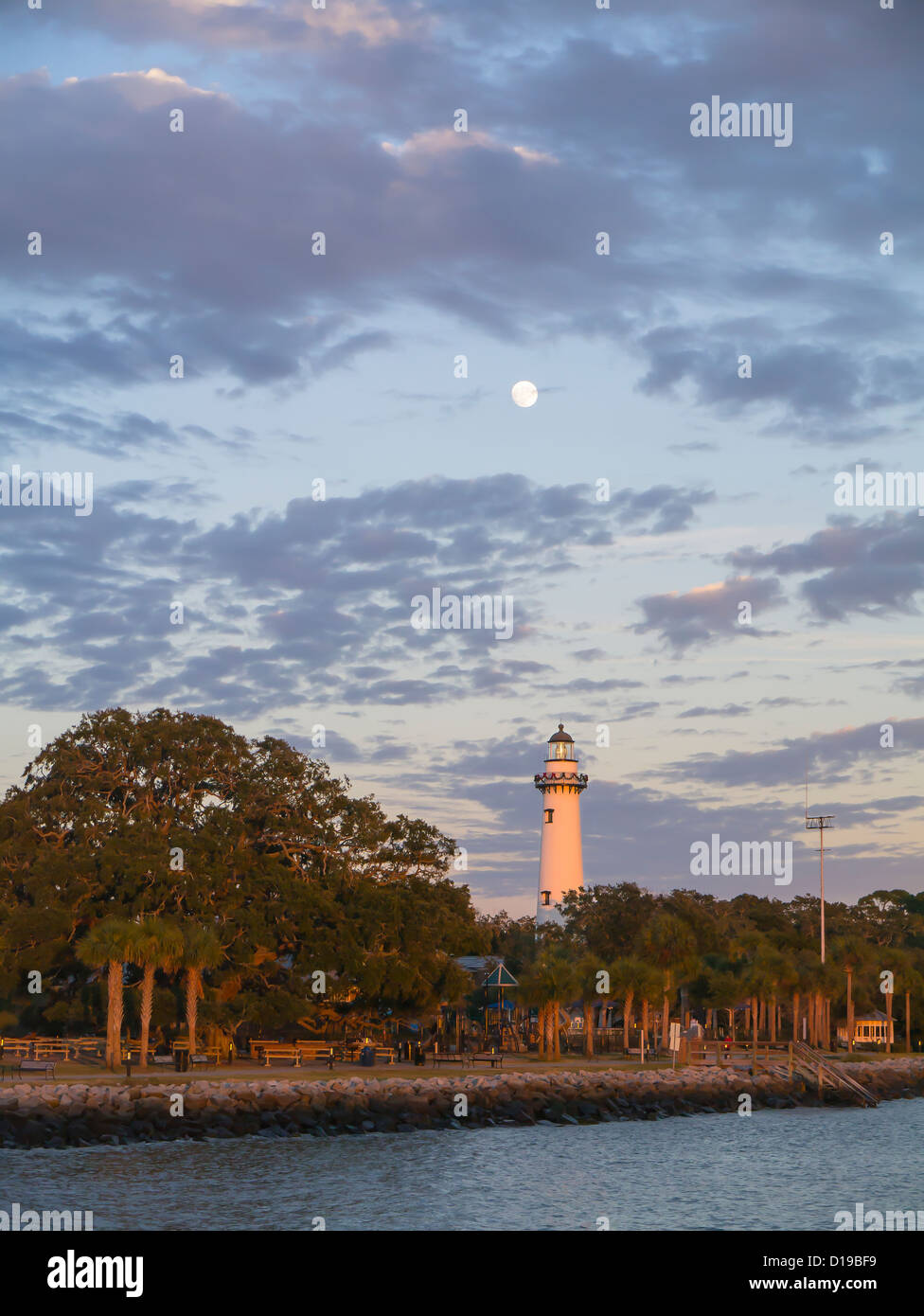 Late afternoon light on St Simons Island Lighthouse on St. Simons