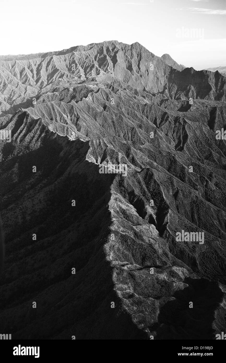 Aerial hawaii islands Black and White Stock Photos & Images - Alamy