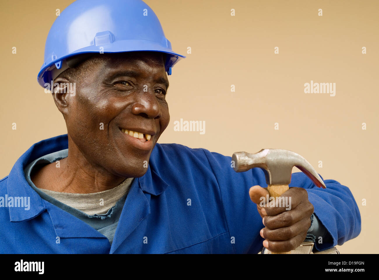Foreman head african worker hi-res stock photography and images - Alamy