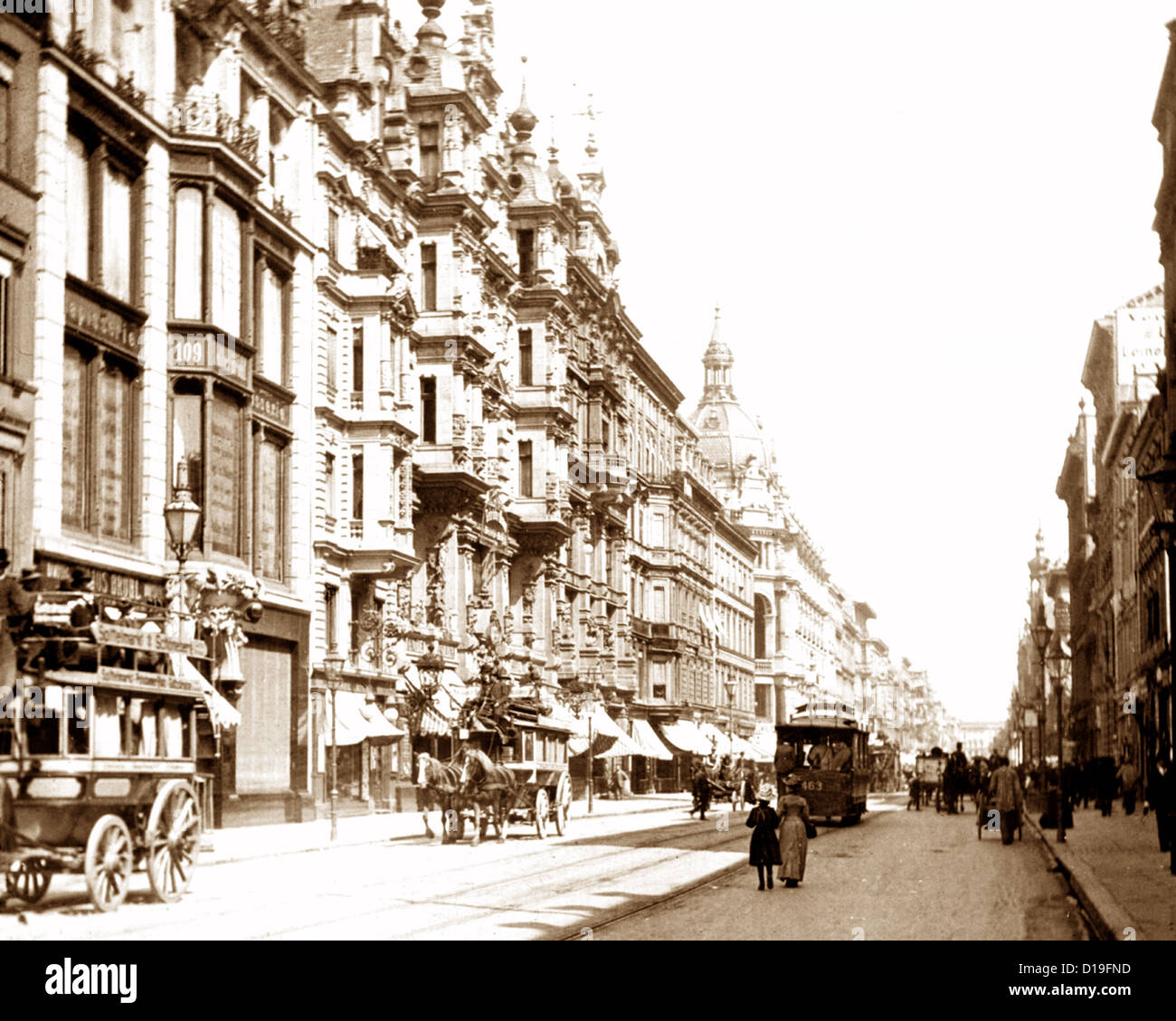 Leipziger Strasse Berlin Germany Victorian period Stock Photo