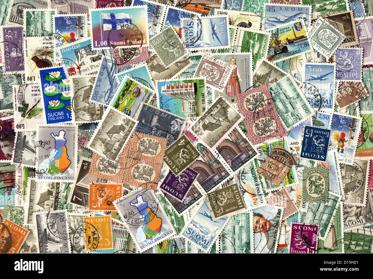 Collage with postage stamps hi-res stock photography and images - Alamy