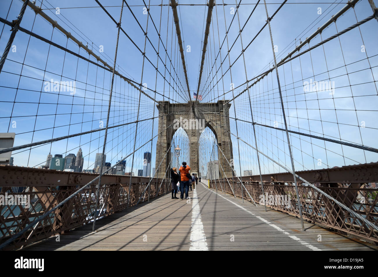 Brooklyn Bridge Walkway New York City Stock Photo Alamy Brooklyn Bridge Walkway New York City Stock Photo Alamy