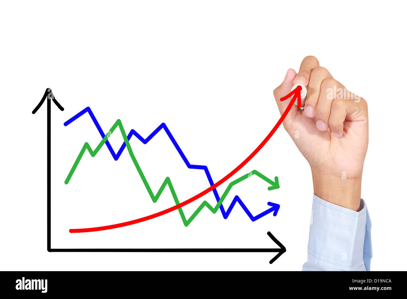 Drawing graph hi-res stock photography and images - Alamy