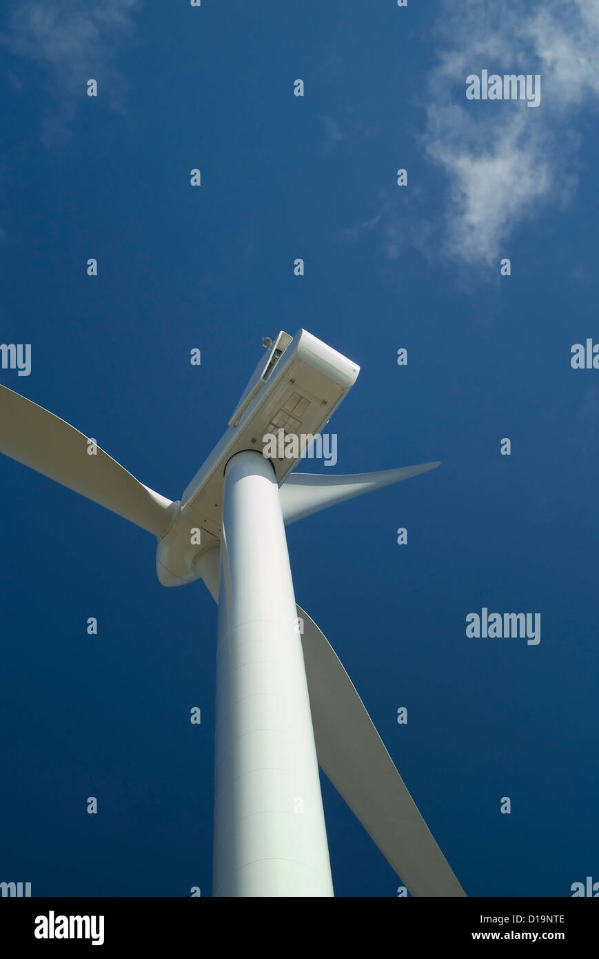 Electricity wind turbine tower generator Stock Photo Alamy