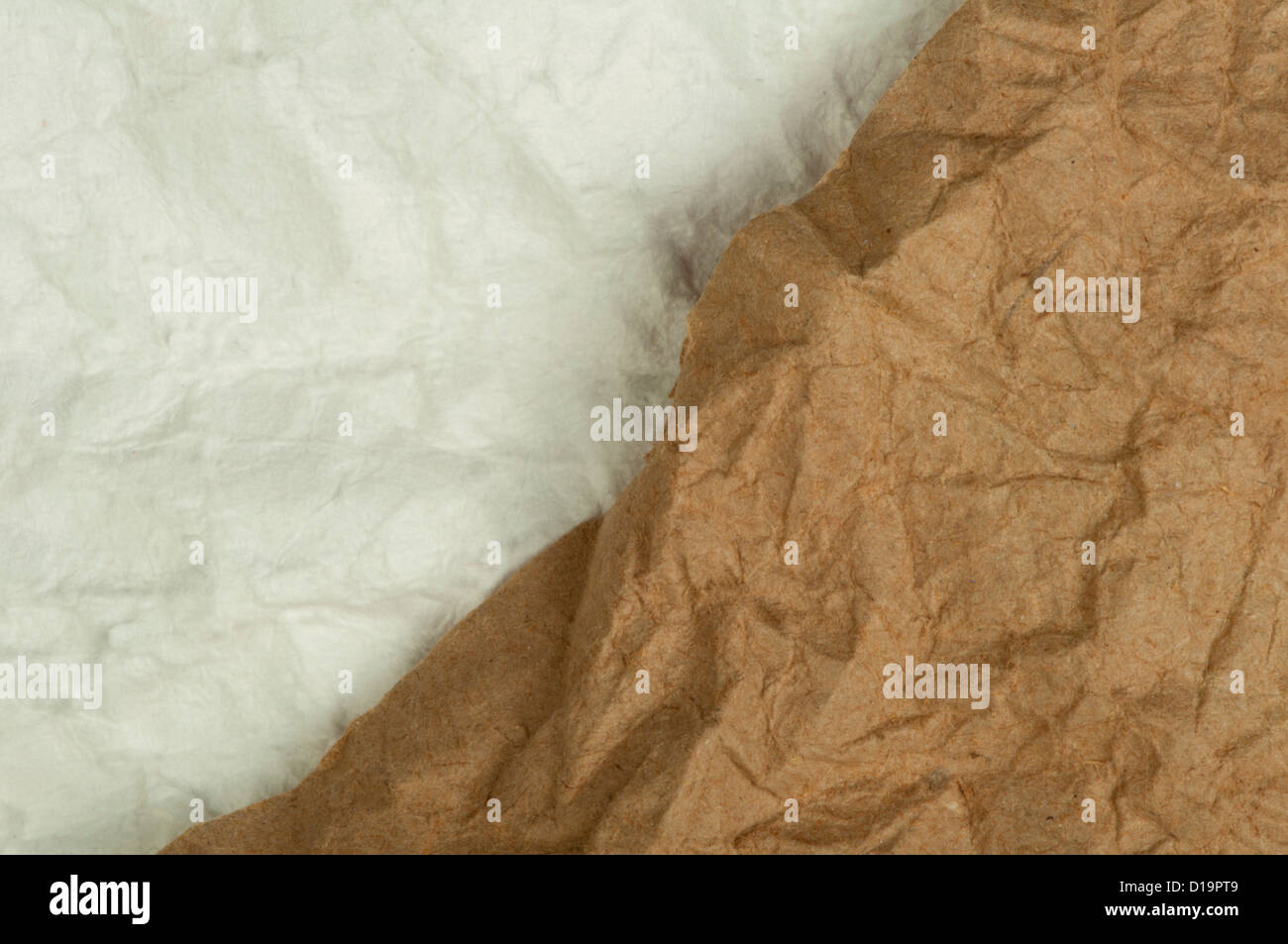 Brown crumpled cardboard paper texture background 12967557 Stock