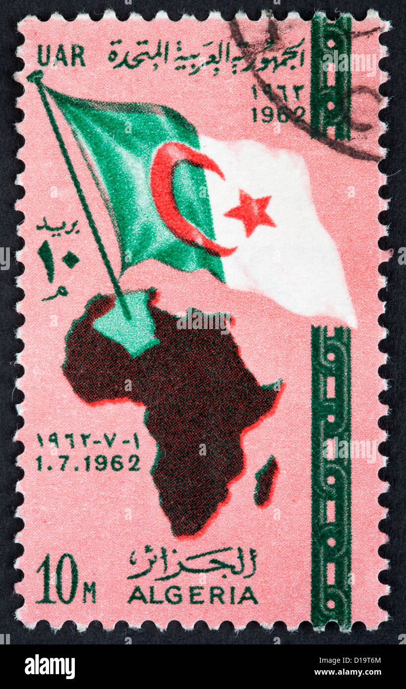 Algeria postage stamp Stock Photo - Alamy