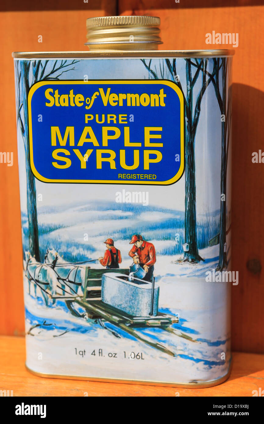 Famous Maple Syrup from Vermont Stock Photo Alamy