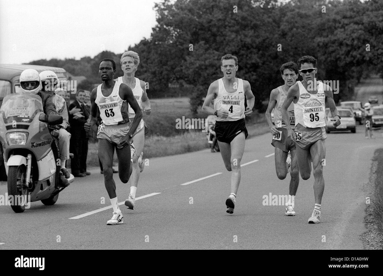 Runners in the Sun Life Great Race 1990 Stock Photo