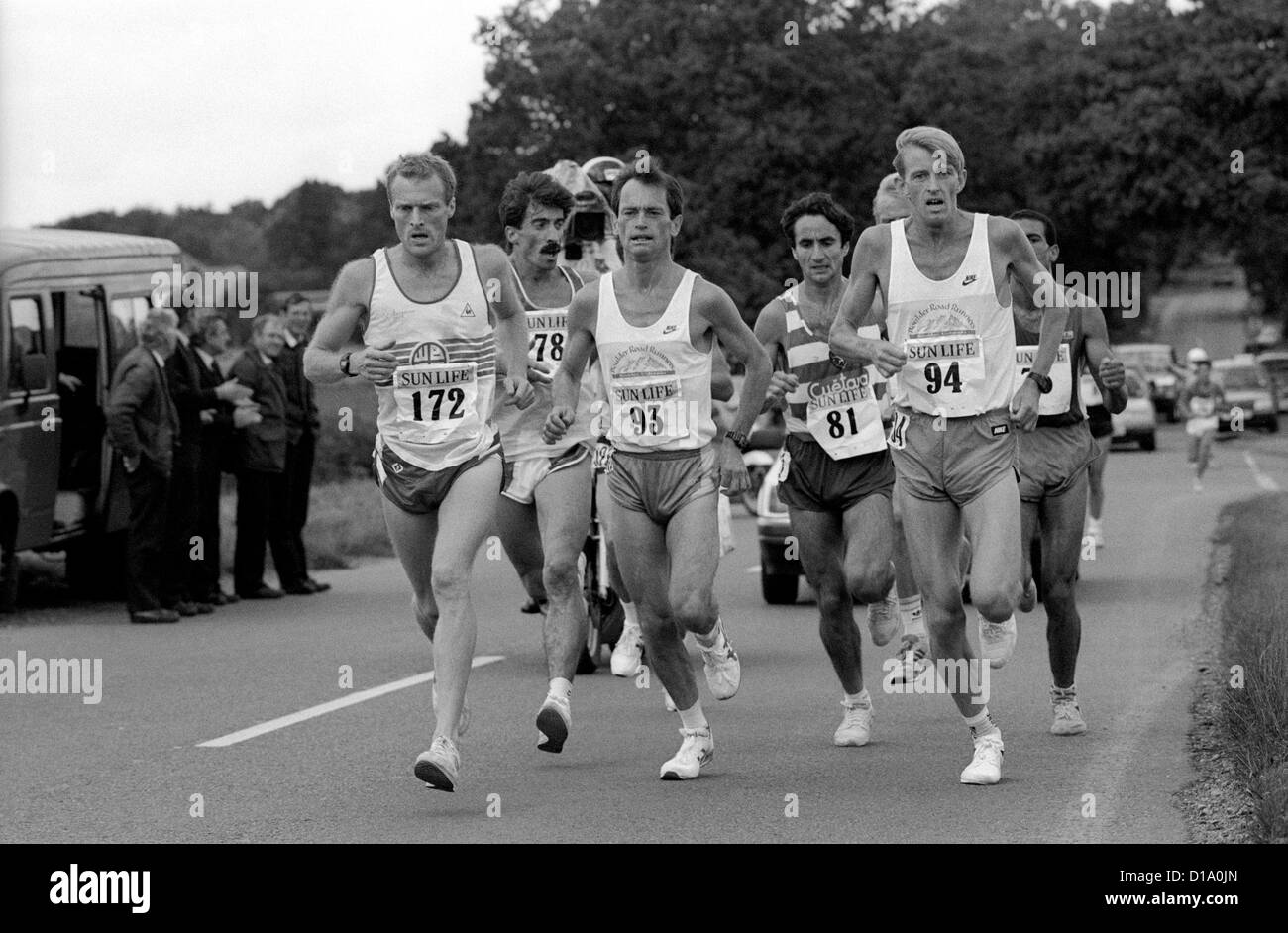 Runners in the Sun Life Great Race 1990 Stock Photo
