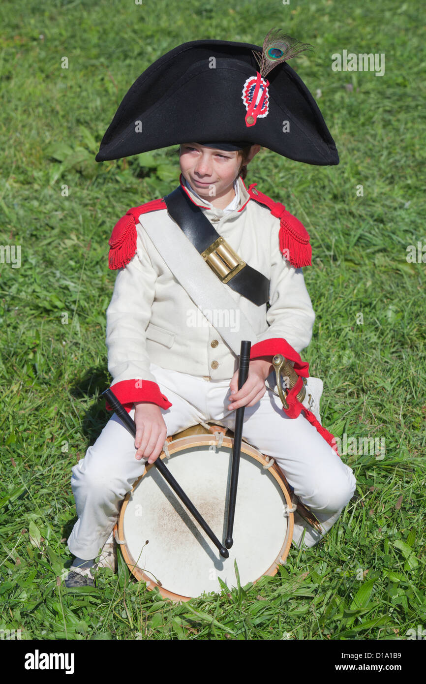 French drummer boy seated on his drum in Jena, Germany Stock Photo Alamy