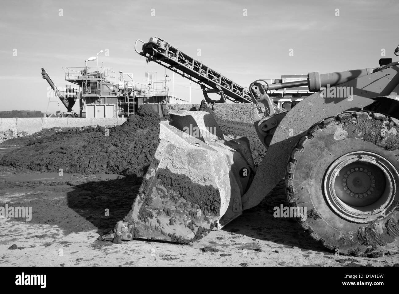 loader and elevator Stock Photo