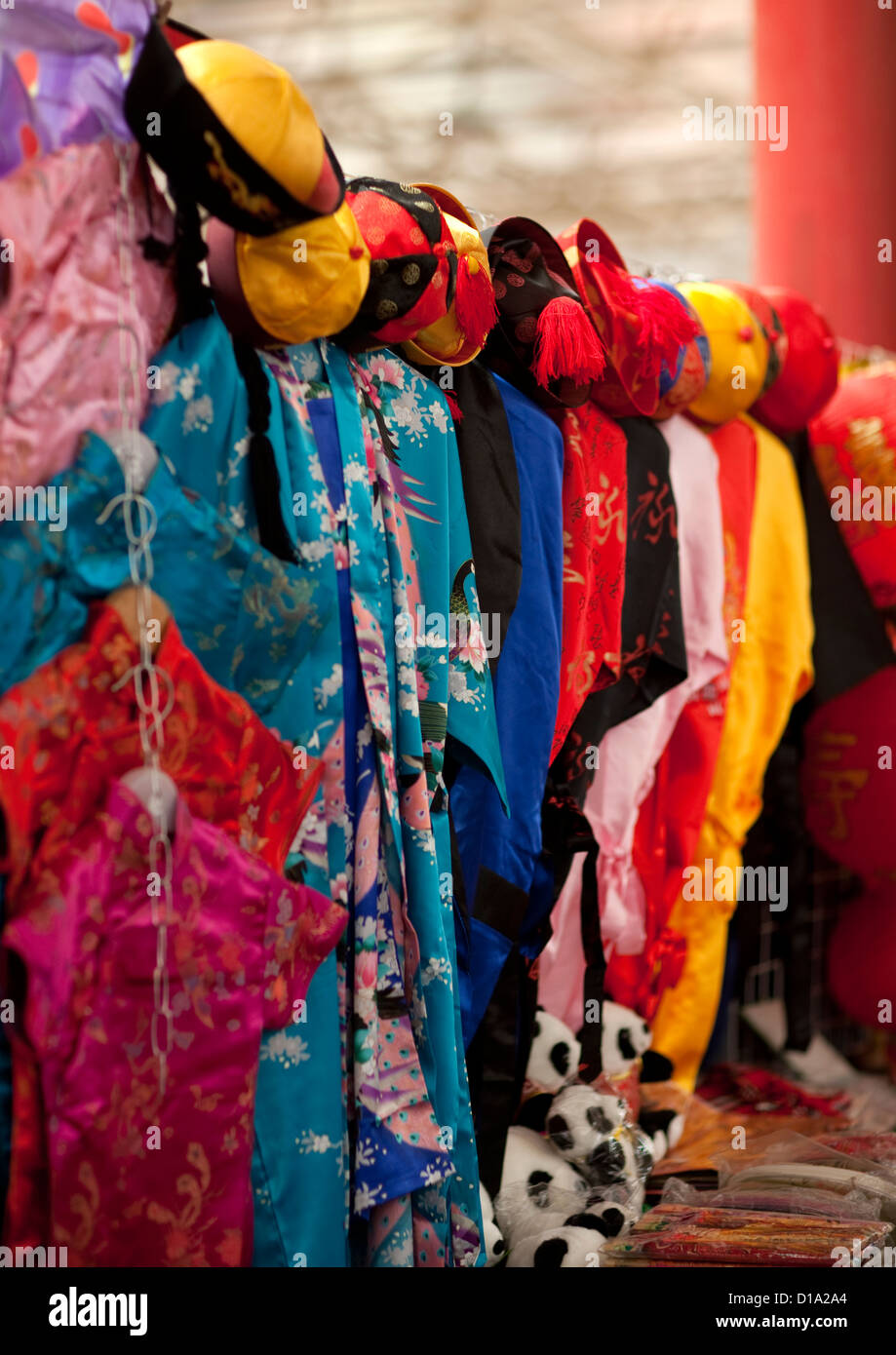 Clothes At Panjiayuan Antique Market, South Chaoyang. Beijing, China Stock Photo