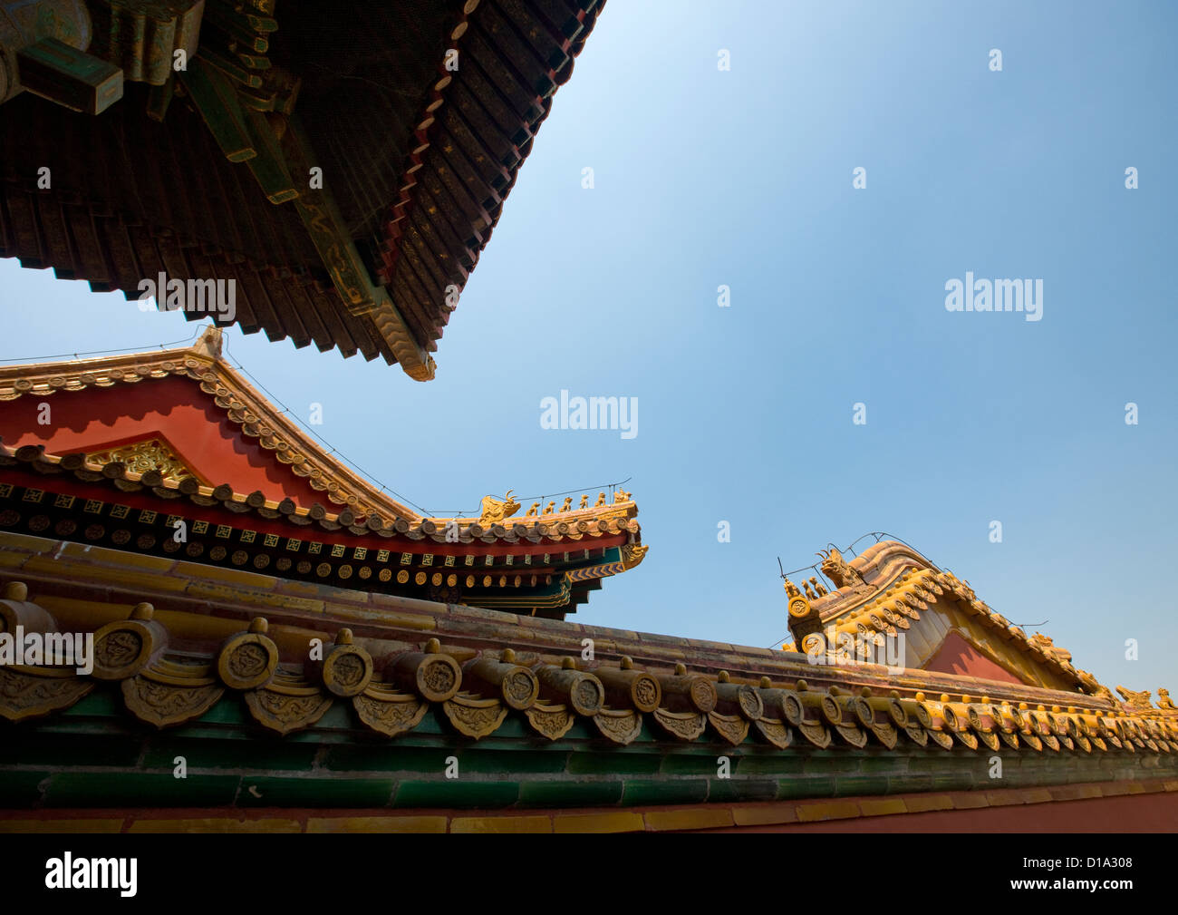 Forbidden City Roofs, Beijing, China Stock Photo - Alamy