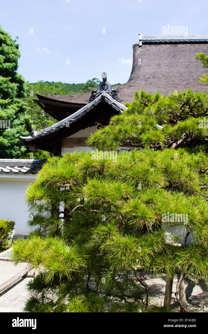 KYOTO, JAPAN Traditional Japanese architecture in the Leaping Tiger Garden in Nanzen-ji. Stock Photo