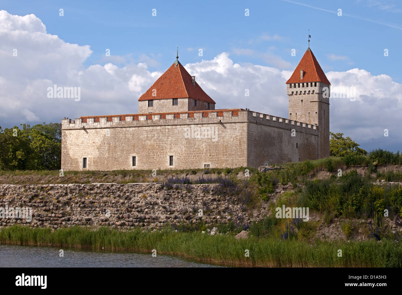 Saaremaa: Kuressaare Castle Stock Photo