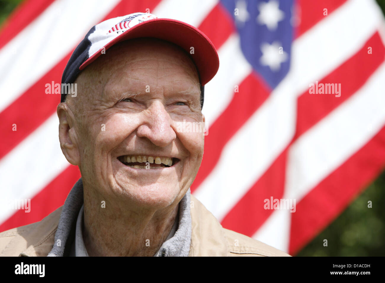 American air bridge veteran Gail Halvorsen, Berlin, Germany Stock Photo
