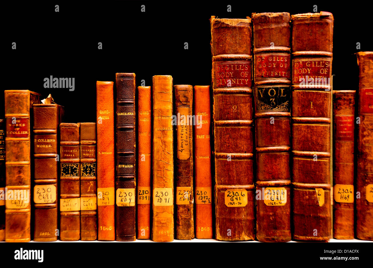 A photograph of antique books Stock Photo Alamy