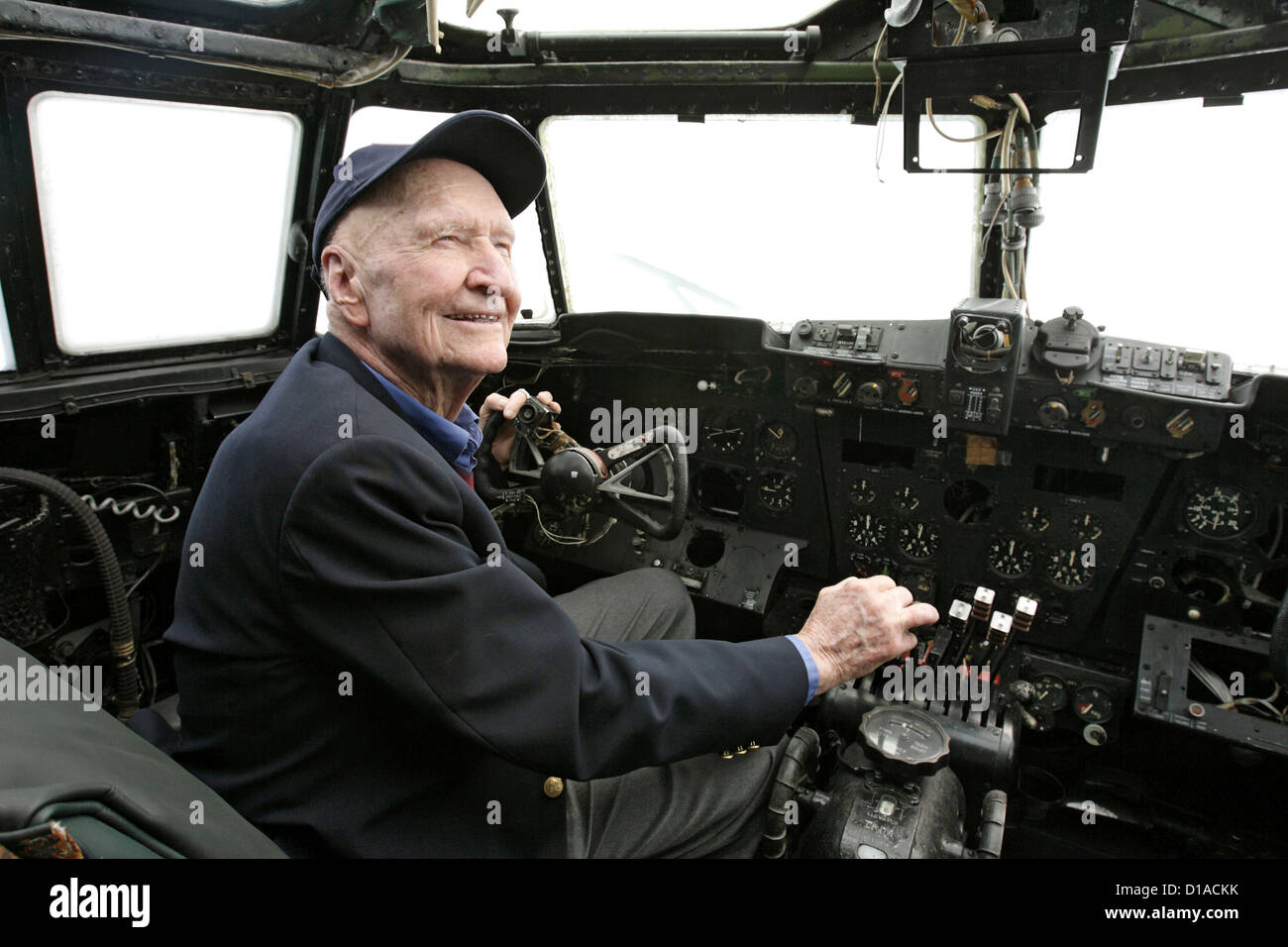 American air bridge veteran Gail Halvorsen, Berlin, Germany Stock Photo