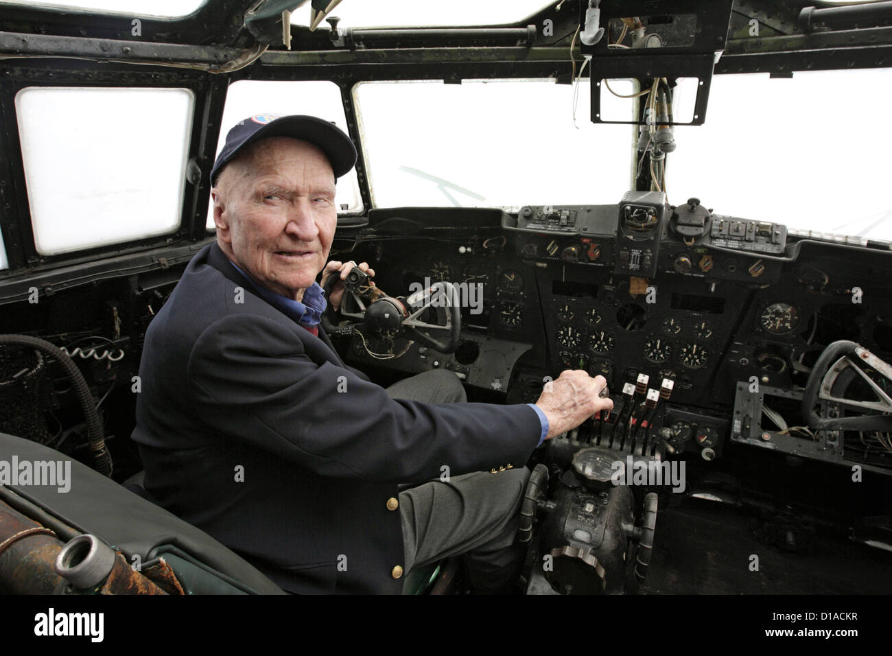 American air bridge veteran Gail Halvorsen, Berlin, Germany Stock Photo