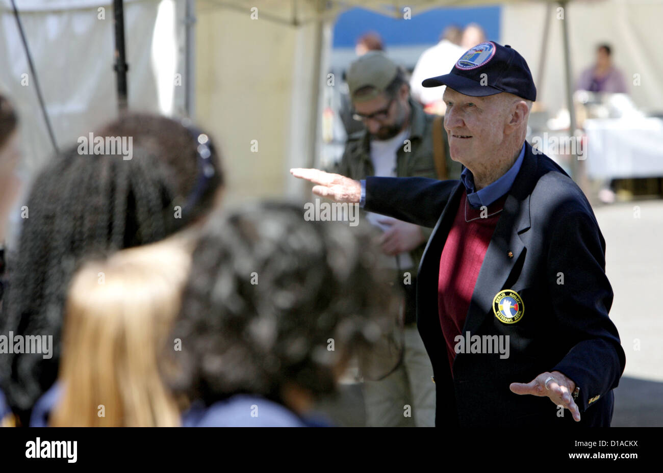 American air bridge veteran Gail Halvorsen, Berlin, Germany Stock Photo