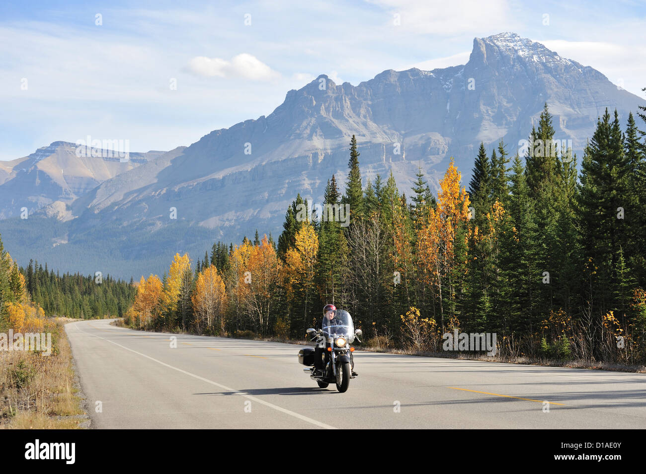 Icefields Parkway road through Banff and Jasper National Parks