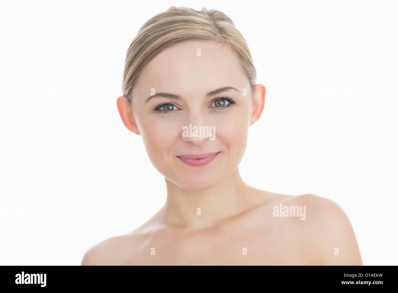 Close-up portrait of a cute young woman smiling Stock Photo - Alamy