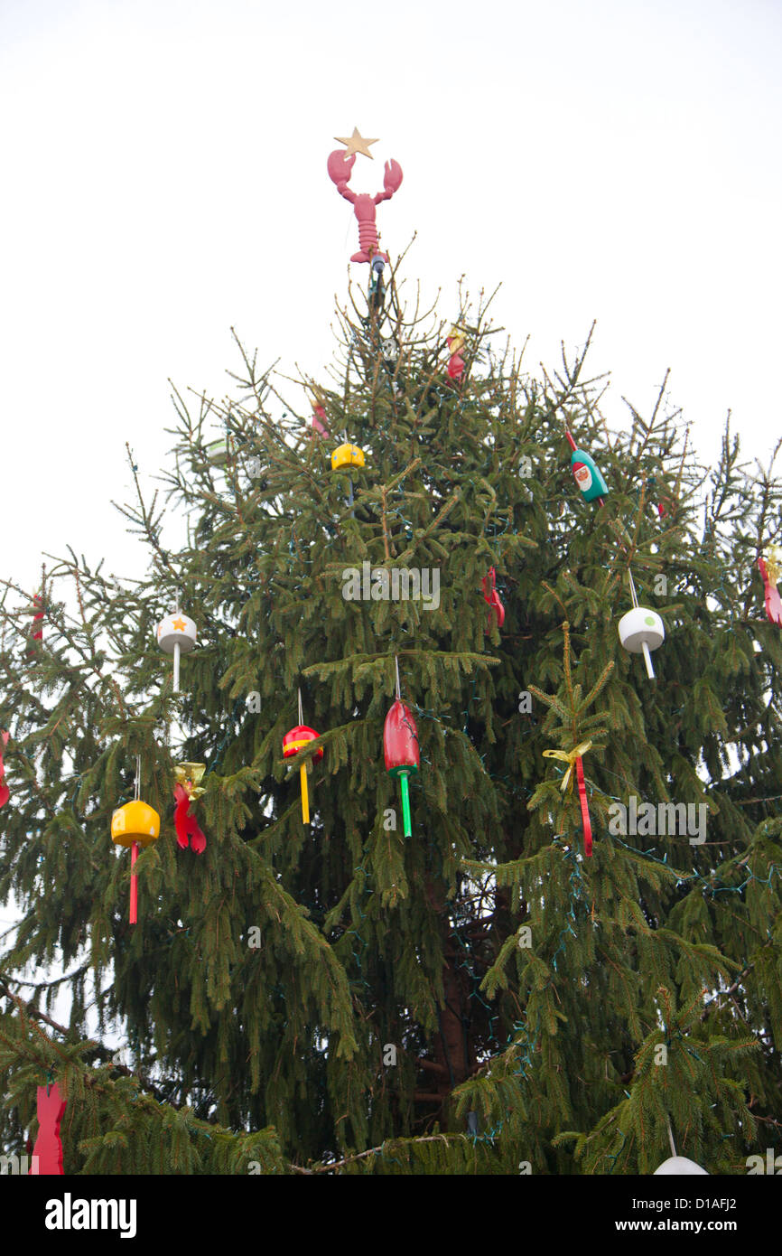 Kennebunkport Maine Christmas tree Stock Photo Alamy