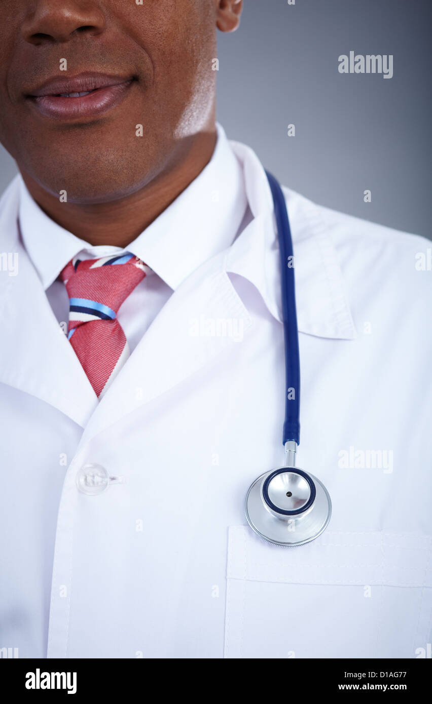 Doctor man wearing stethoscope blue hi-res stock photography and images ...