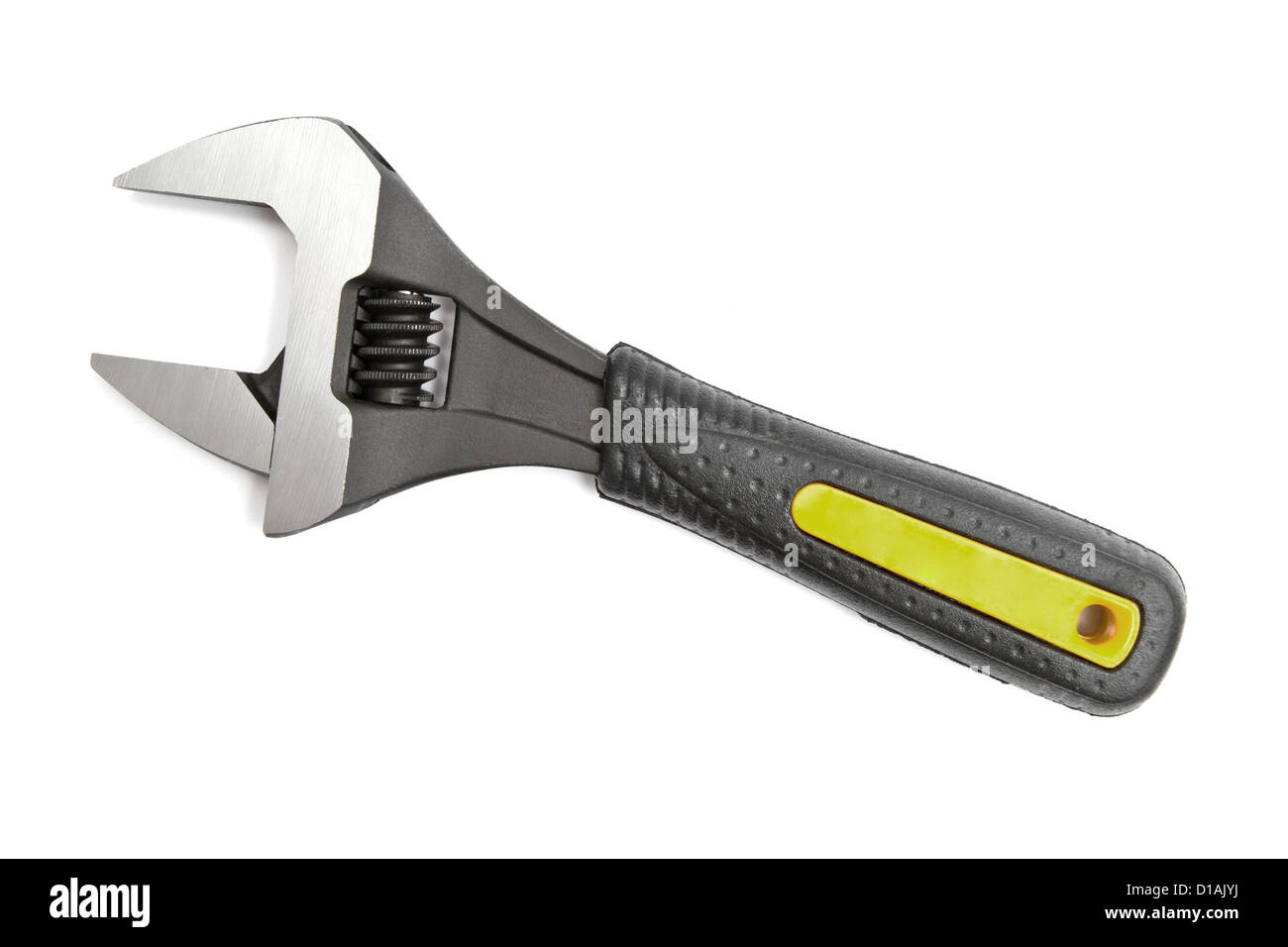 adjustable wrench isolated on white background Stock Photo - Alamy