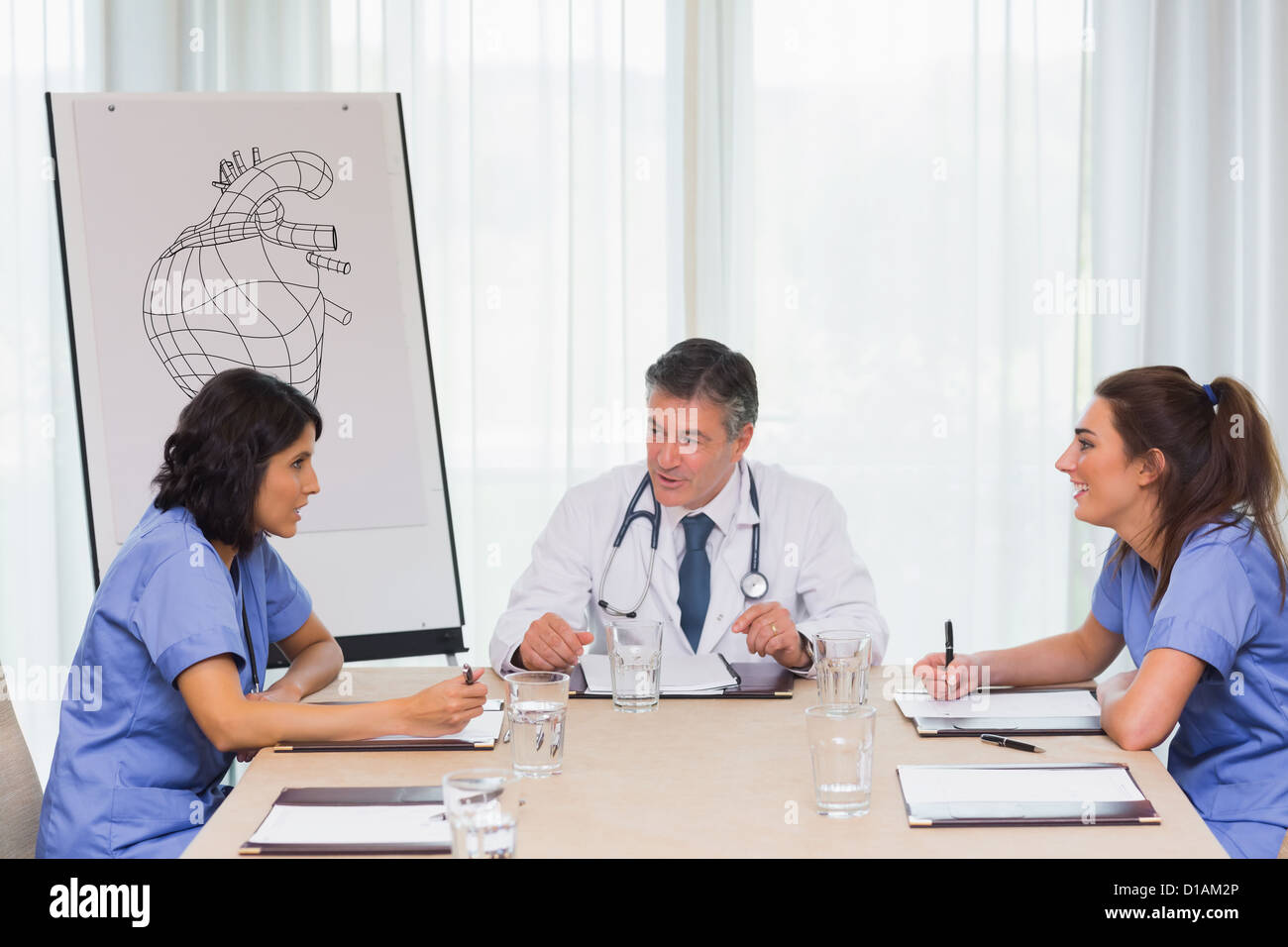 Medical meeting in progress Stock Photo - Alamy