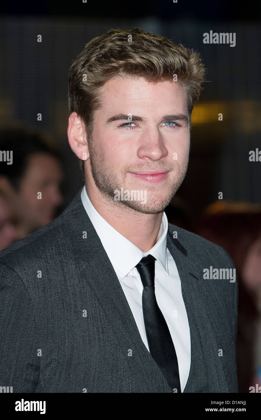Liam Hemsworth arrives at 'The Hunger Games' UK film premiere at the O2  arena in London Stock Photo - Alamy