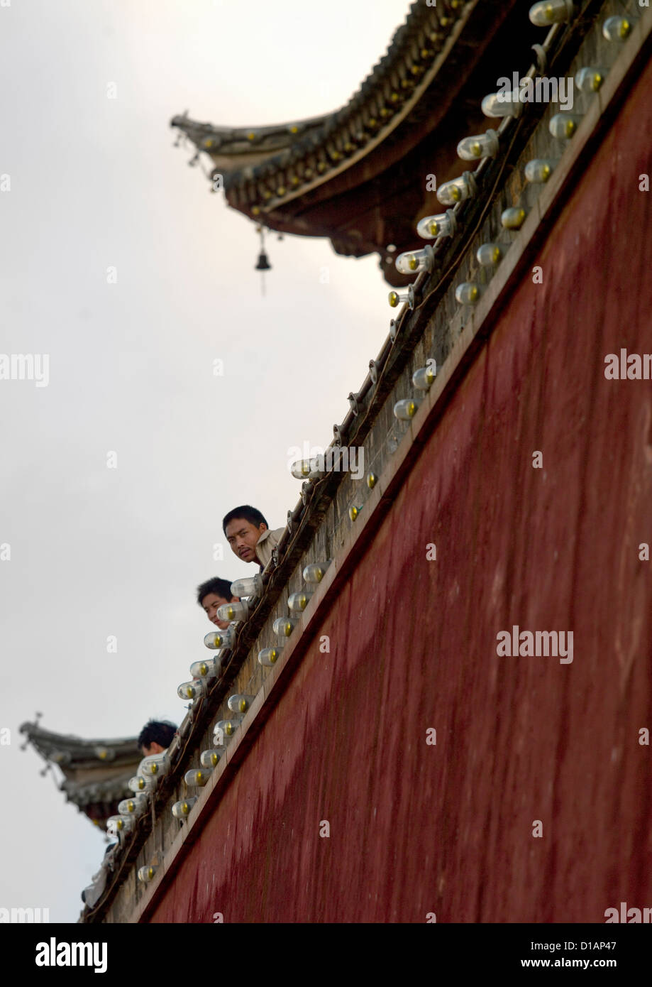Chaoyang Tower City Gate, Ancient Town, Jianshui, Yunnan Province, China Stock Photo