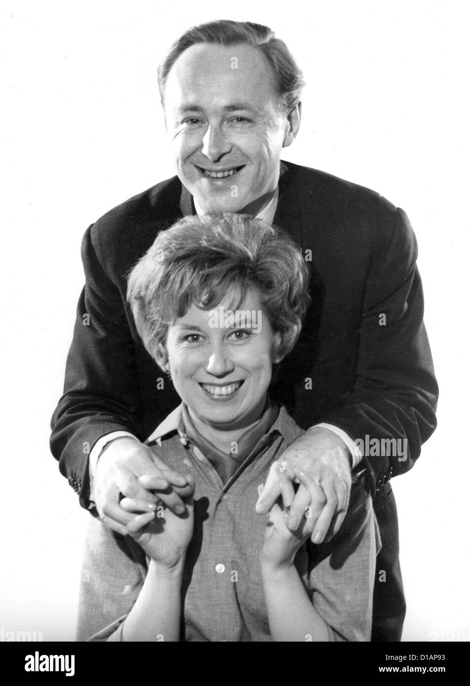 CHRIS BARBER English jazz musician with his wife singer Ottilie Patterson about 1964 Stock Photo