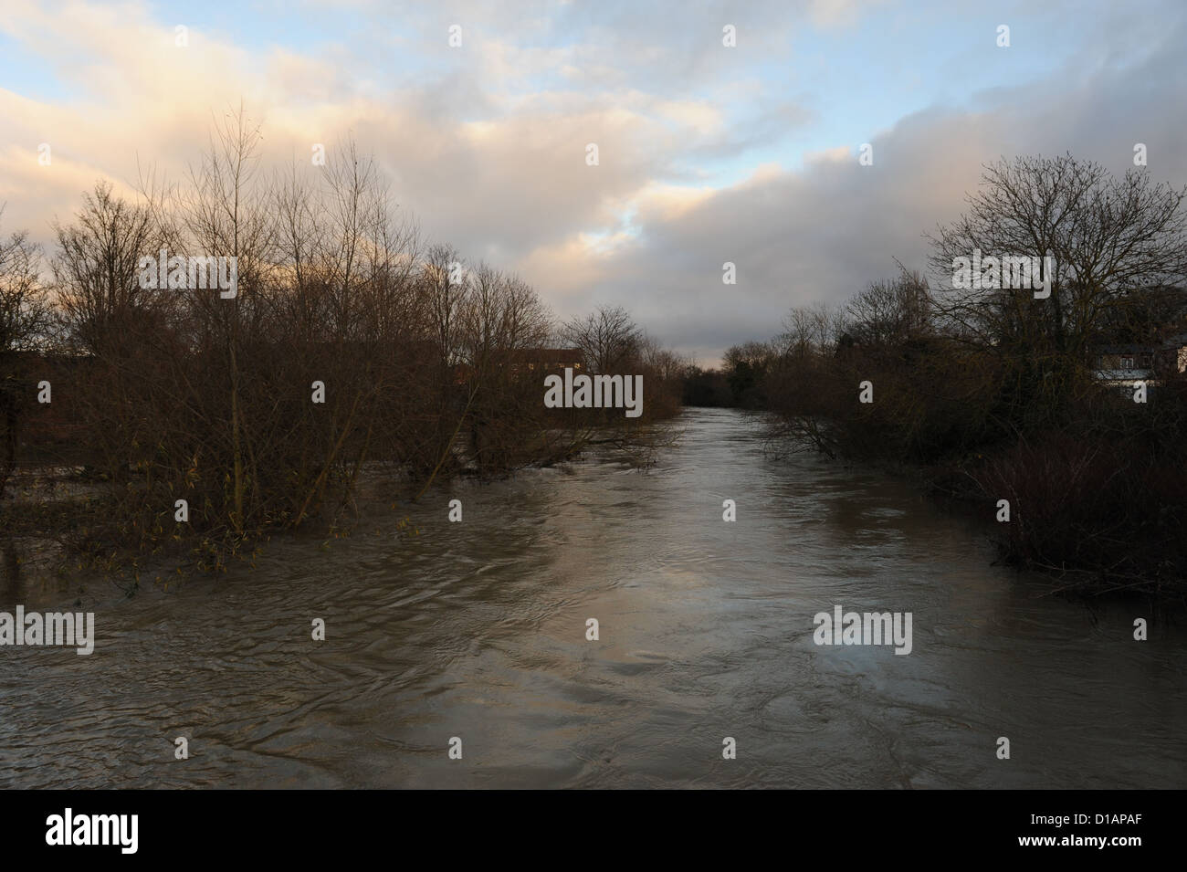 Floods in Norton on Derwent, North Yorkshire, December 2012 Stock Photo
