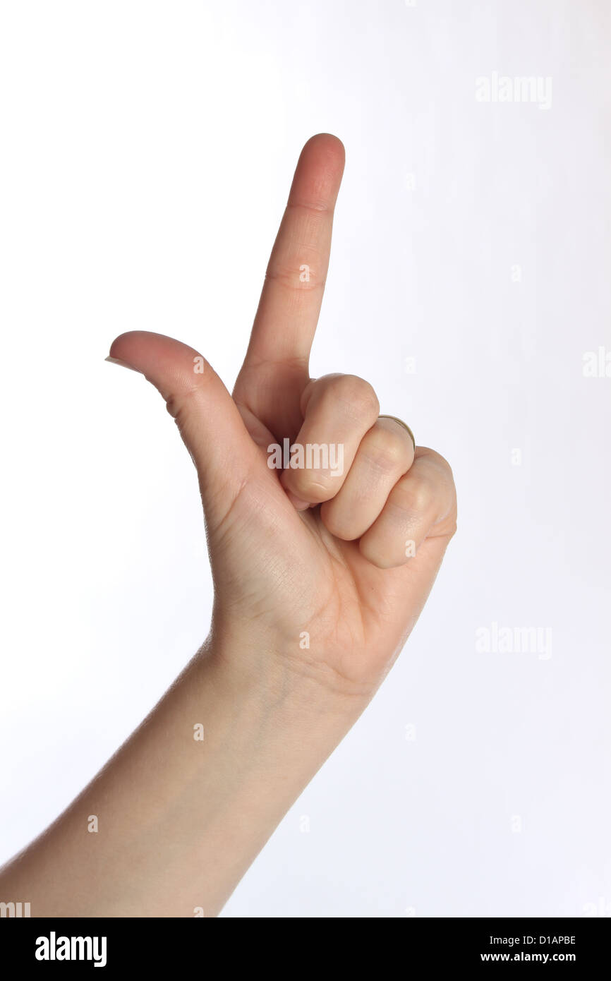 Sample Point Finger Point with finger hi-res stock photography and images - Alamy