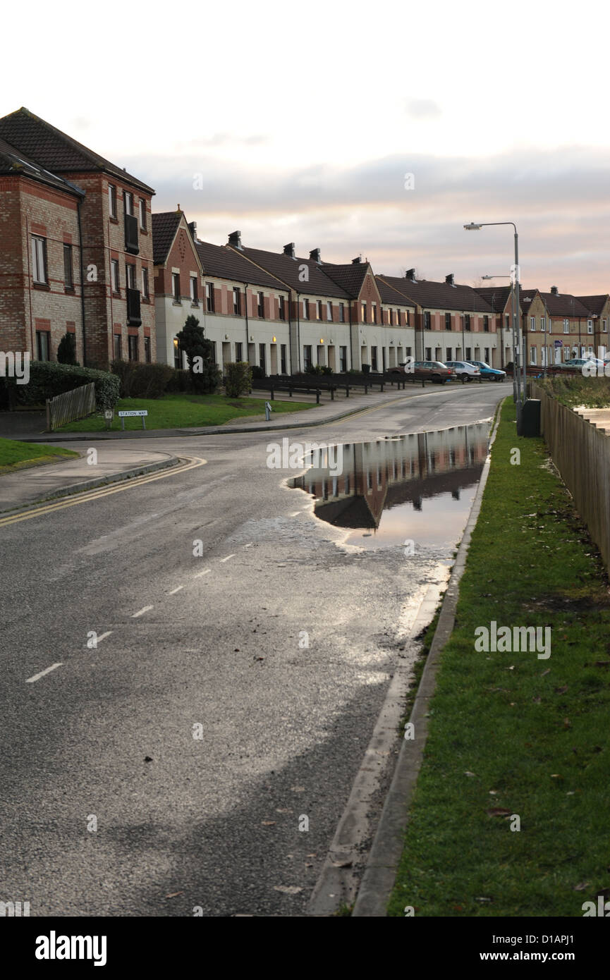 Floods in Norton on Derwent, North Yorkshire, December 2012 Stock Photo