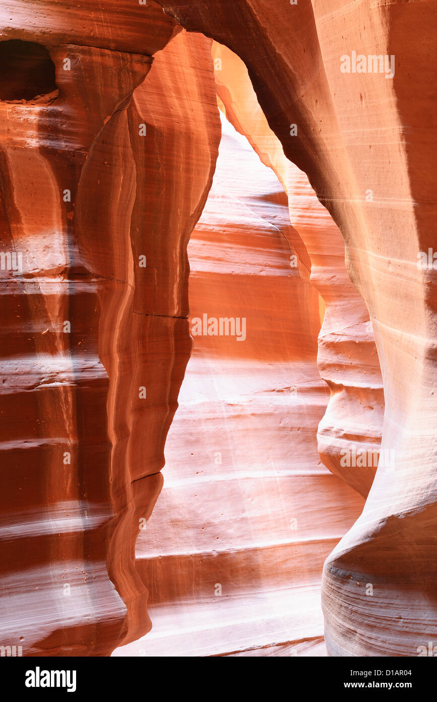 The Upper Antelope Canyon, Page, Arizona, USA. The second edition with the expanded range Stock Photo