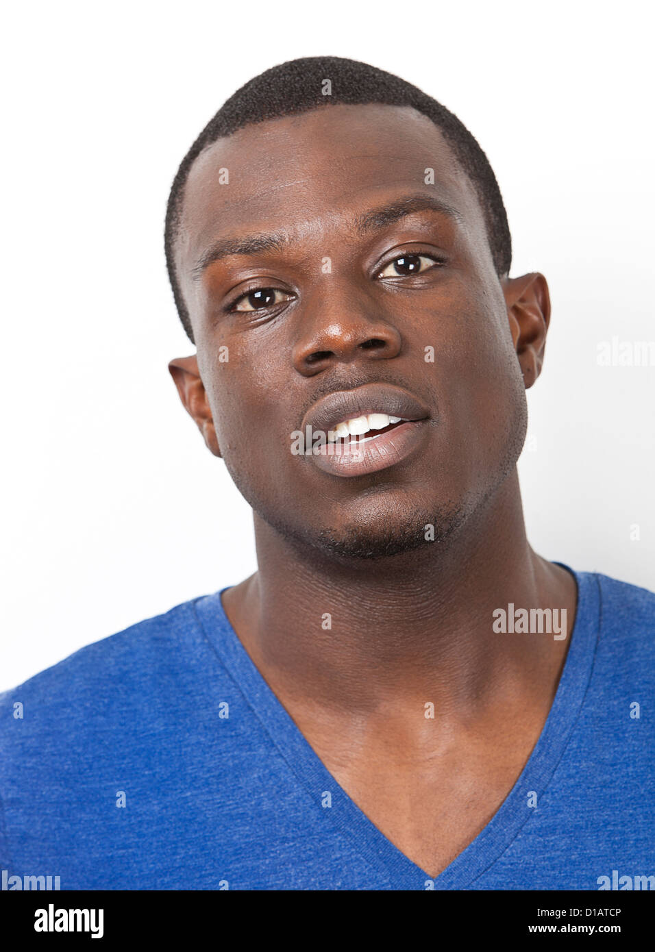 Portrait young African American man Stock Photo - Alamy