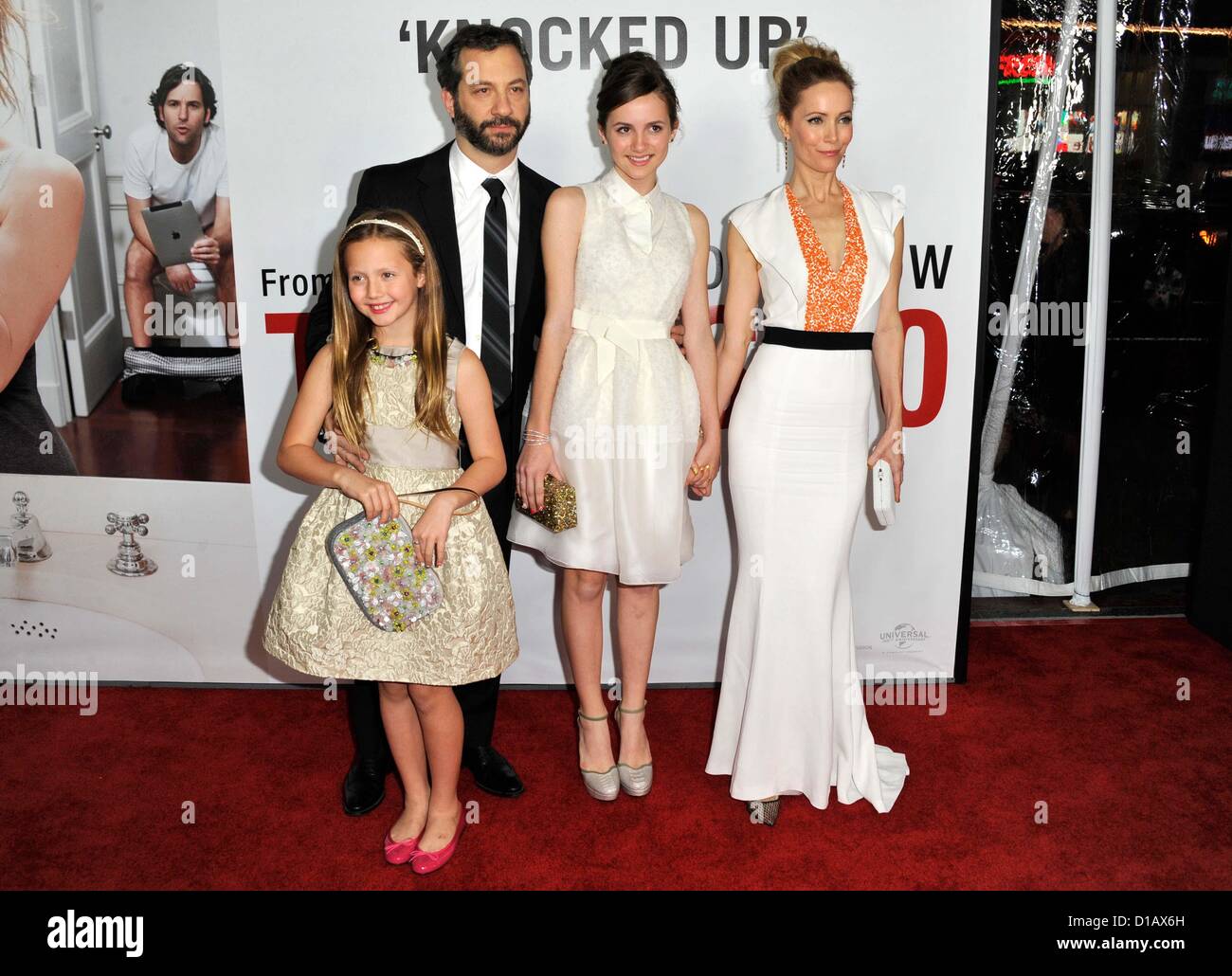 Dec. 12, 2012 - Los Angeles, California, U.S. - Judd Apatow, Leslie Mann attending the Los Angeles Premiere of ''This Is 40'' held at the Grauman's Chinese Theatre in Hollywood, .California on December 12, 2012. 2012.(Credit Image: © D. Long/Globe Photos/ZUMAPRESS.com) Stock Photo
