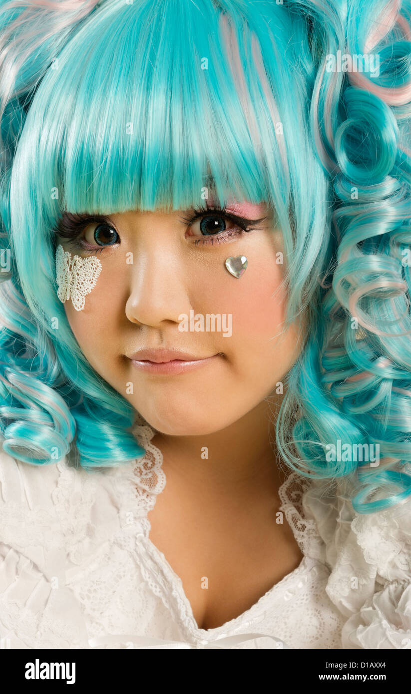 Blue hair doll hi-res stock photography and images - Alamy