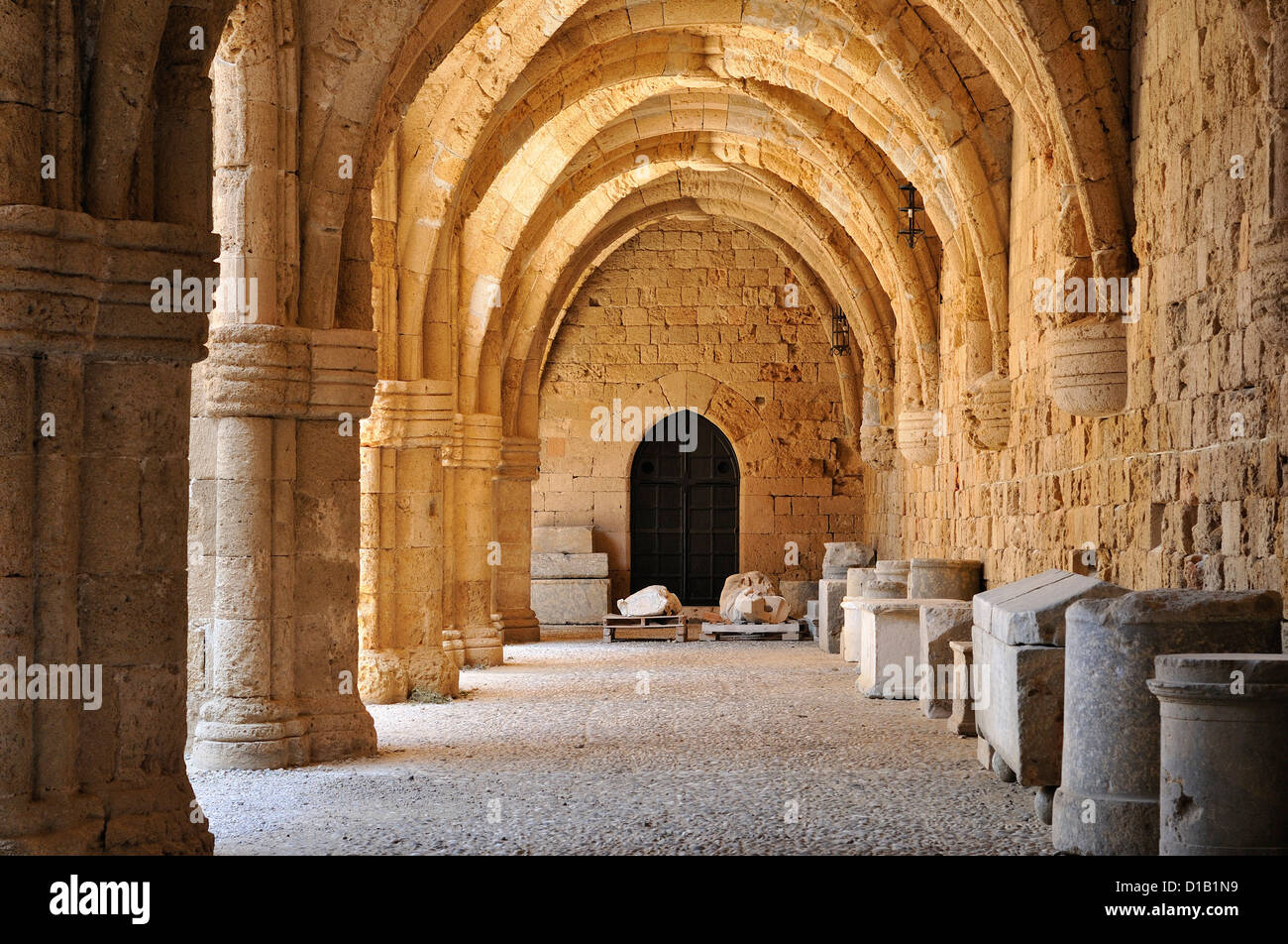Rhodes. Dodecanese Islands. Greece. Archaeological Museum, Old Town, Rhodes City. Stock Photo