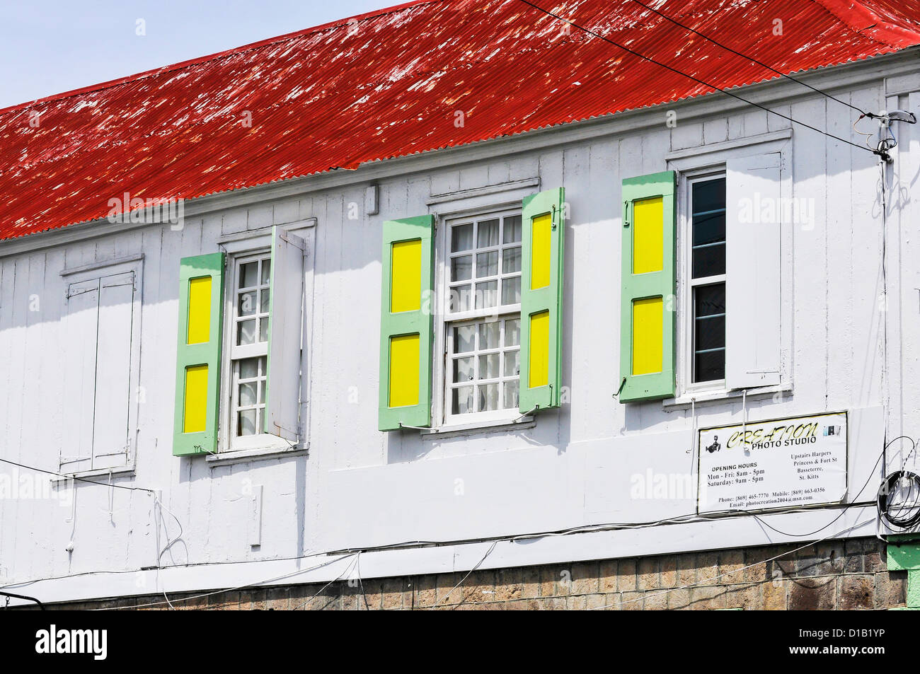 Basseterre; st.kitts; caribbean island Stock Photo Alamy