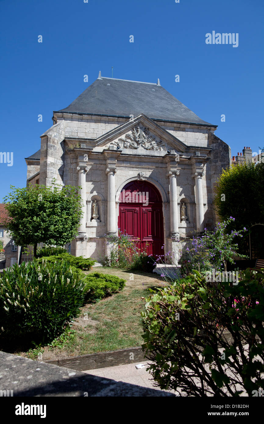Old oratory chapel now a theater. Ancienne chapel des oratoriens, Langres, Champagne Ardenne Haute Marne region France Stock Photo