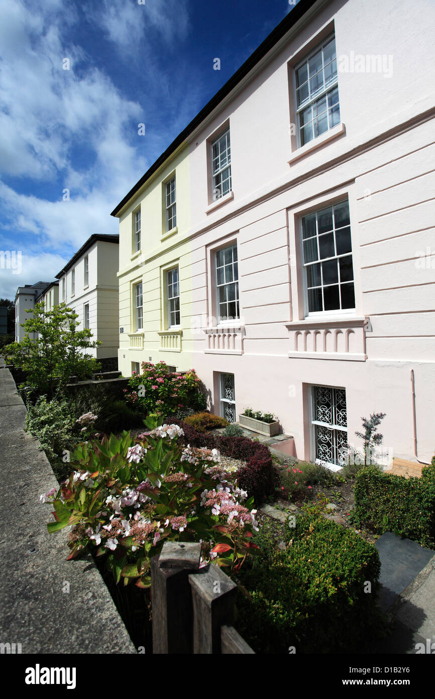 Town houses, Tavistock town, Dartmoor National Park, Devon County