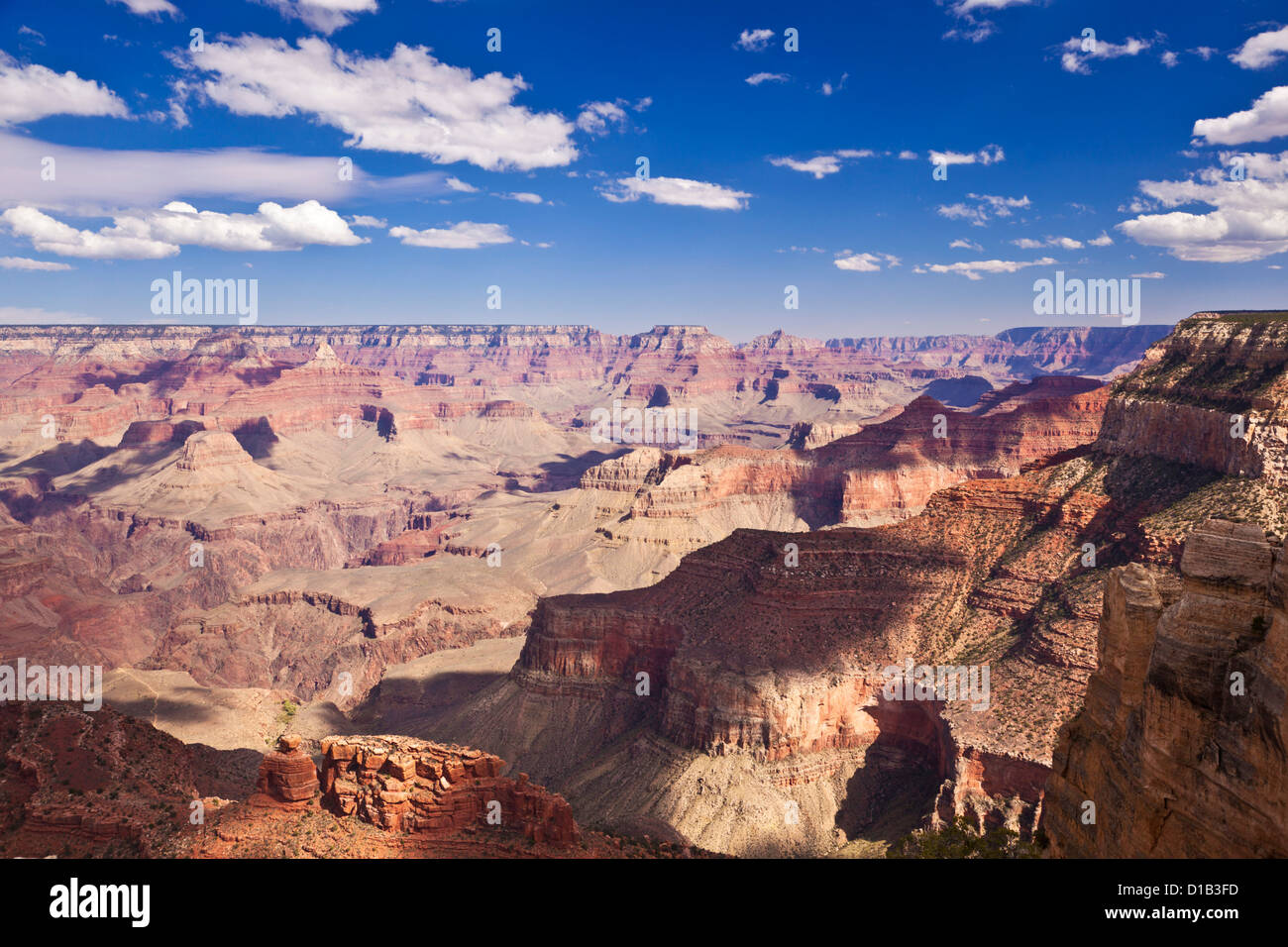 View of Grand Canyon from the South Rim at Maricopa Point  Grand Canyon National Park  Arizona USA United States of America Stock Photo
