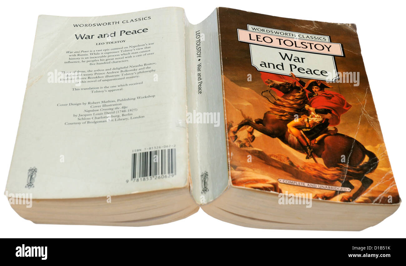 War and Peace by Leo Tolstoy Stock Photo